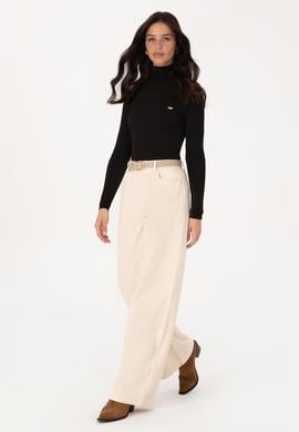 Kadın Siyah Boğazlı Kazak - 50307877035