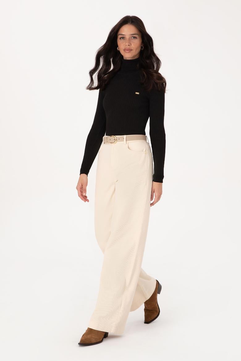 Kadın Siyah Boğazlı Kazak - 50307877035