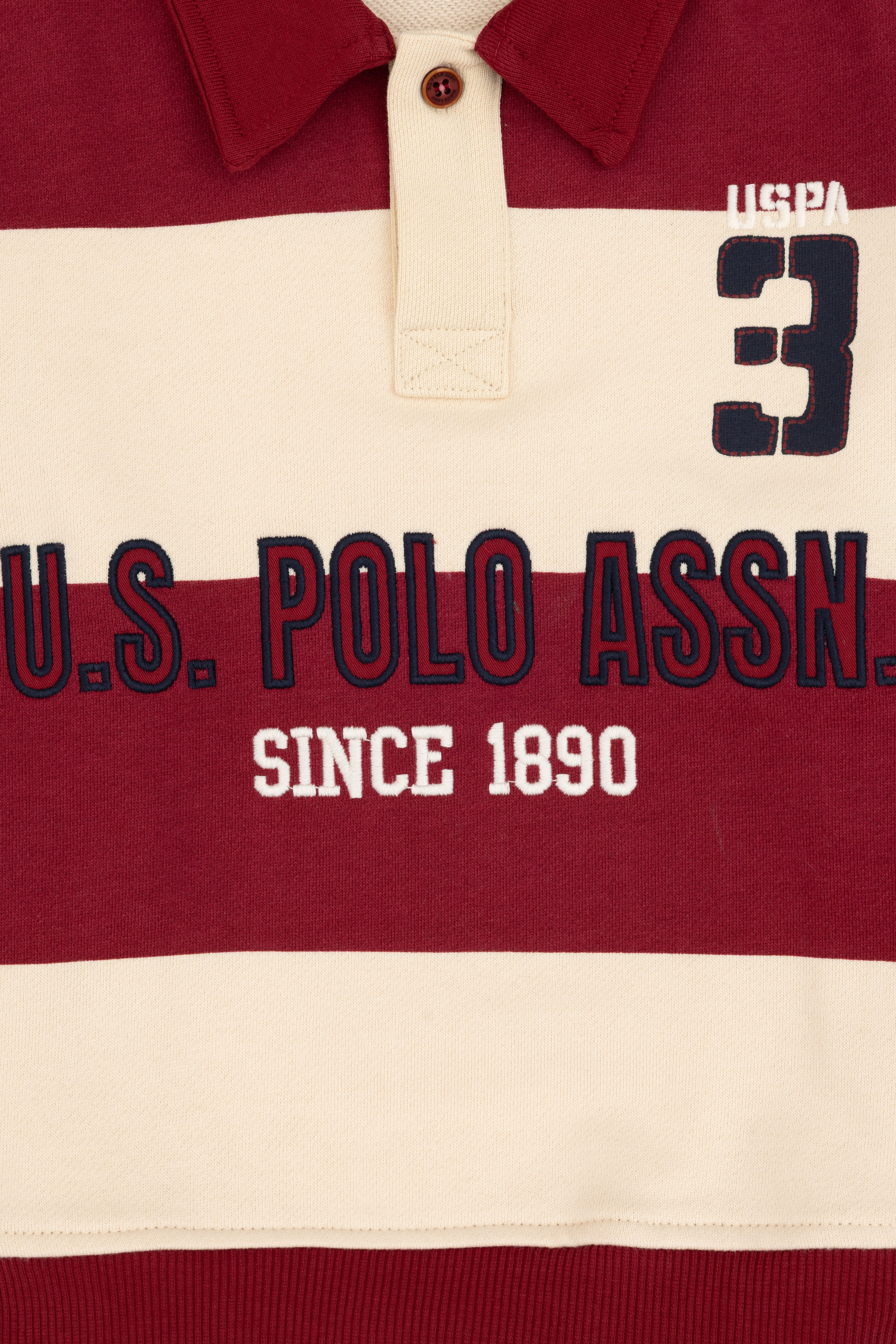Erkek Çocuk Koyu Frambuaz Polo Yaka Sweatshirt