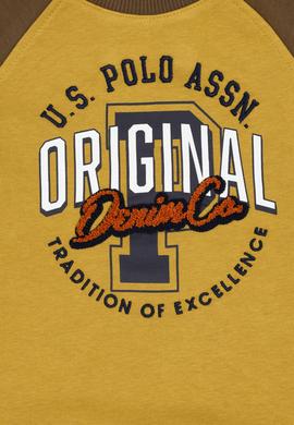 Erkek Çocuk Hardal Bisiklet Yaka Sweatshirt - 50308582024