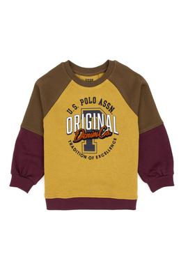 Erkek Çocuk Hardal Bisiklet Yaka Sweatshirt - 50308582024