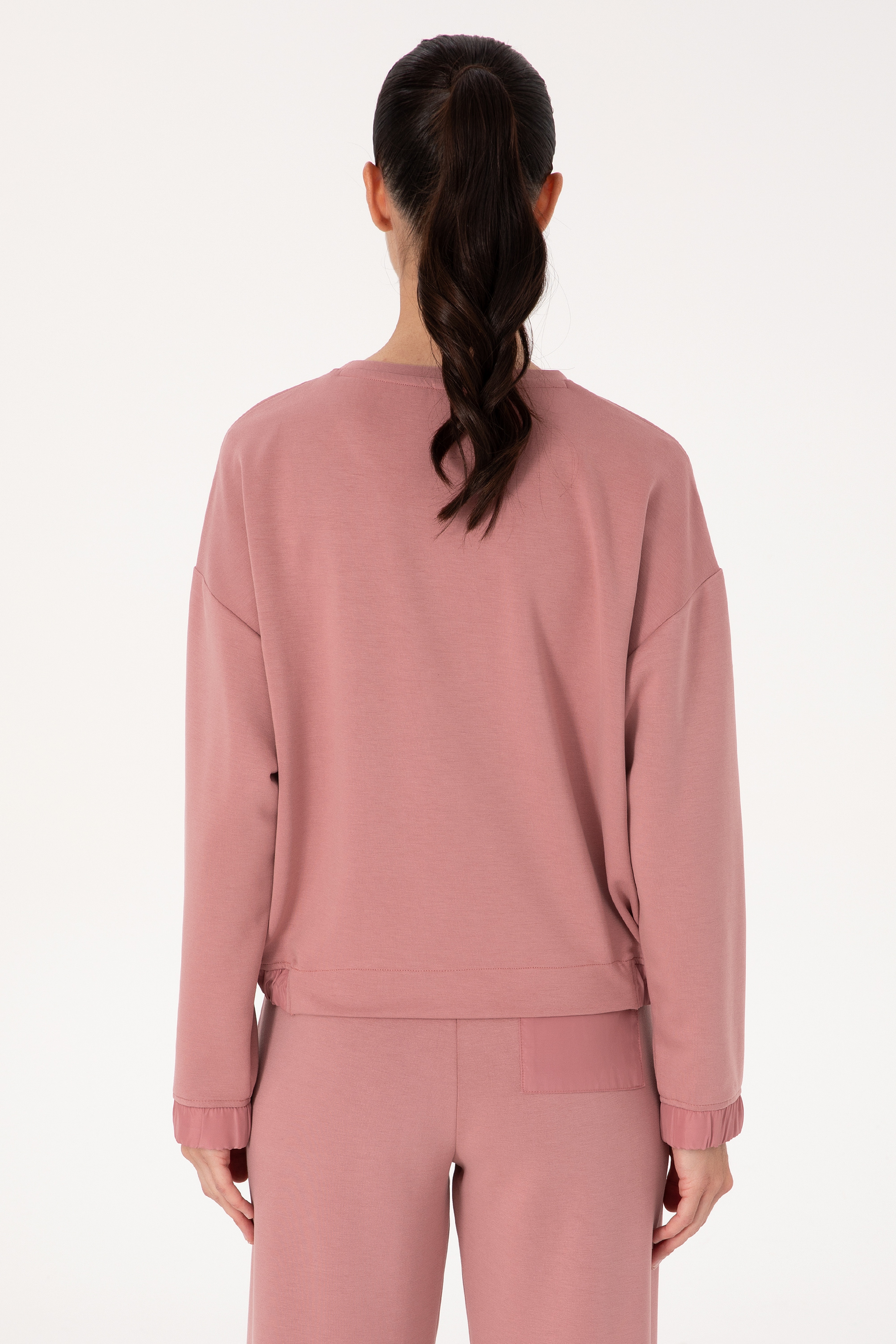 Kadın Orkide Bisiklet Yaka Sweatshirt