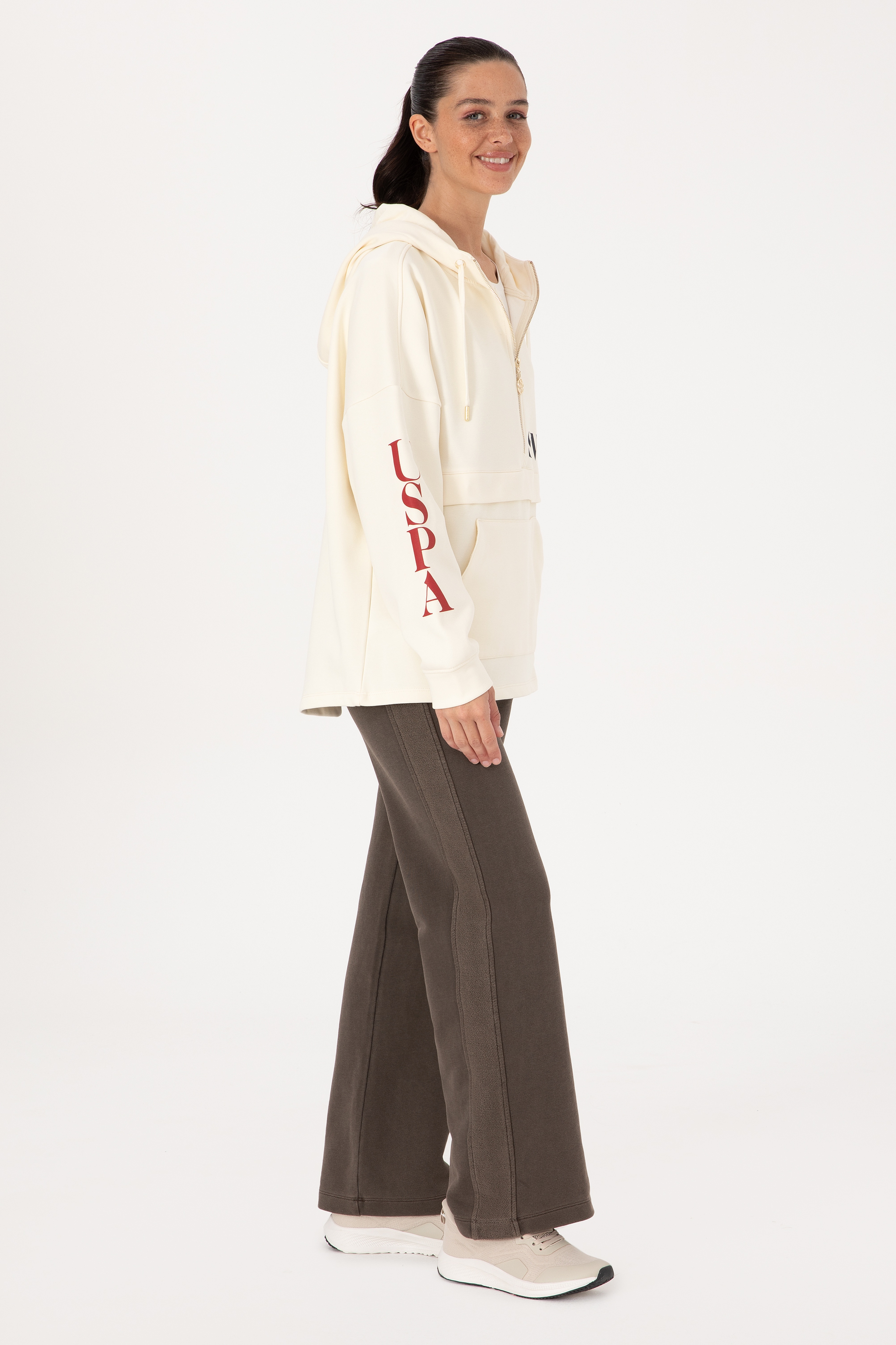 Kadın Krem Sweatshirt