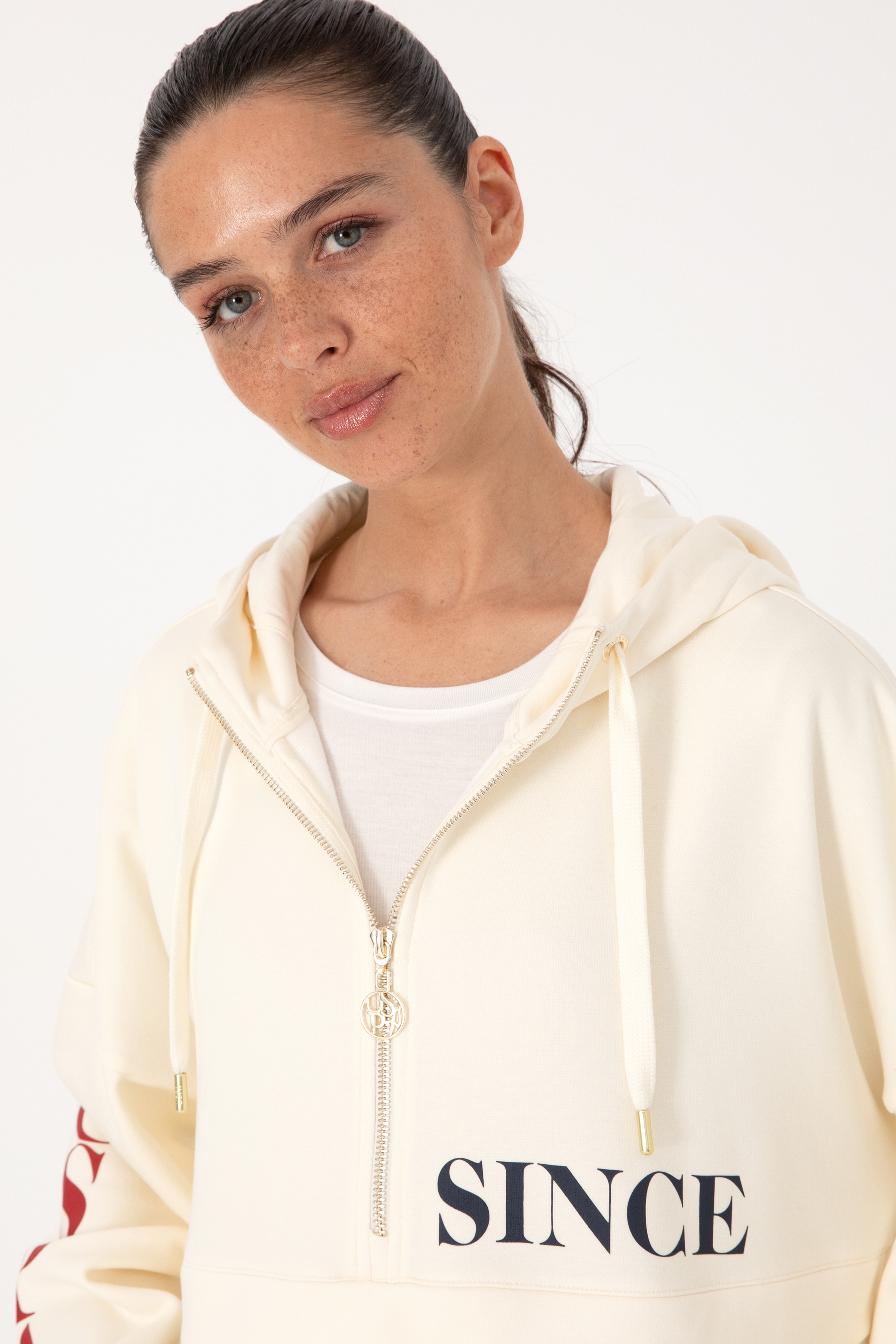 Kadın Krem Sweatshirt - Image 2