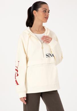 Kadın Krem Sweatshirt - 50309055012