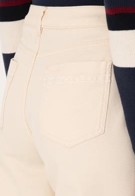 Kadın Krem Kanvas Pantolon - 50309351003