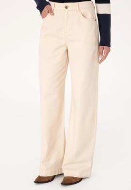 Kadın Krem Kanvas Pantolon - 50309351003