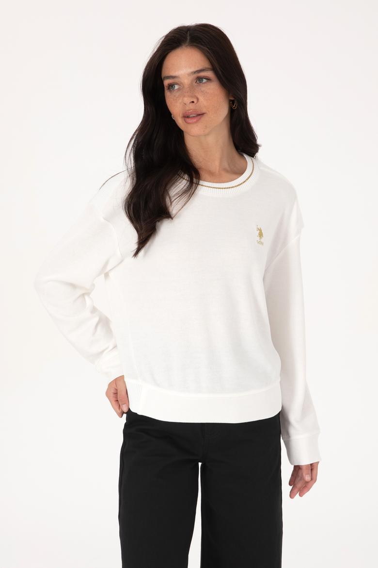 Kadın Krem Sweatshirt - 50309461012
