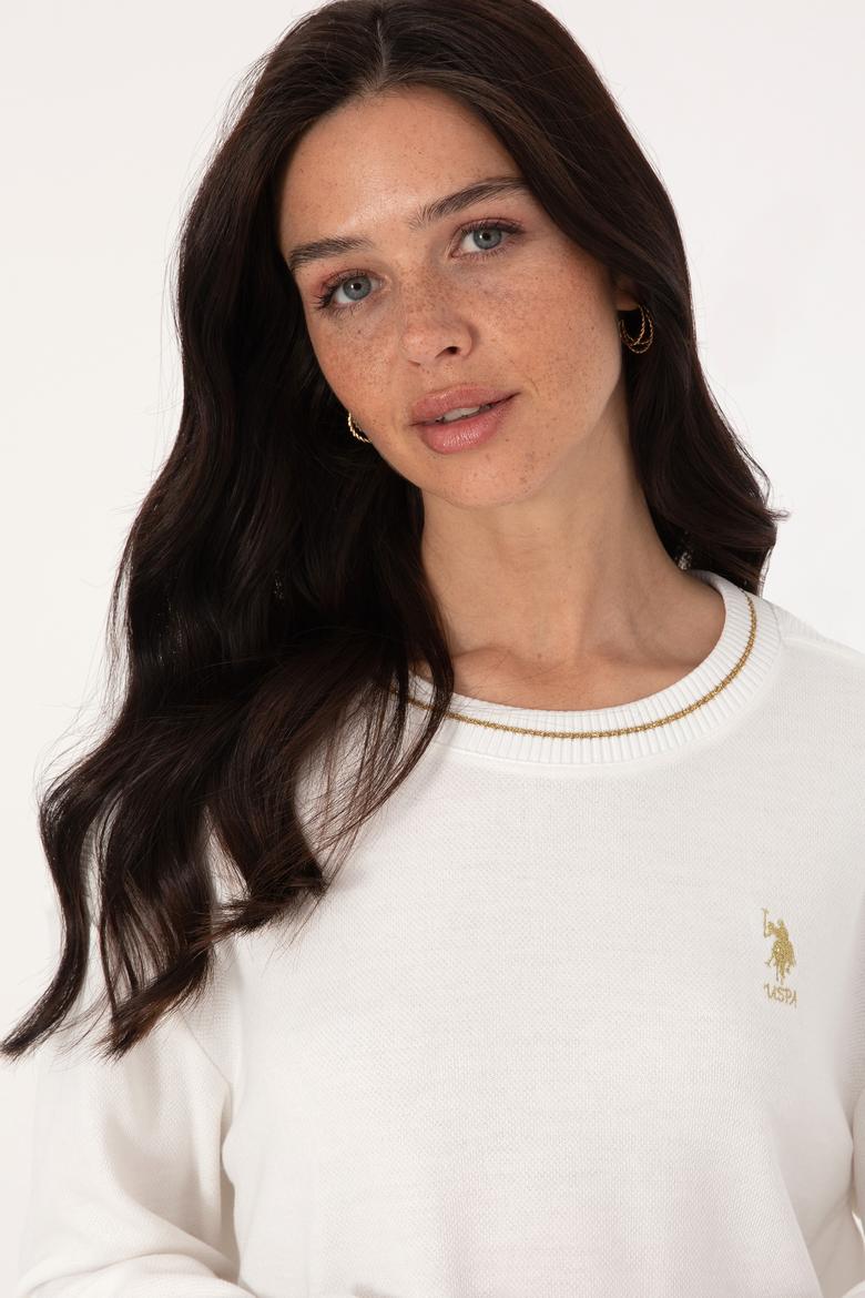 Kadın Krem Sweatshirt - 50309461012