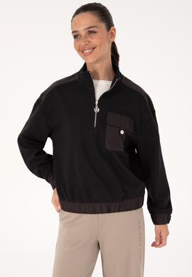 Kadın Siyah Sweatshirt - 50309452014