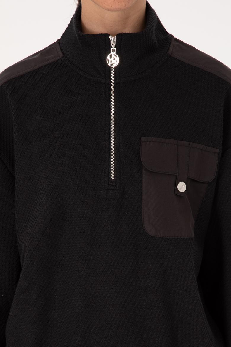 Kadın Siyah Sweatshirt - 50309452014