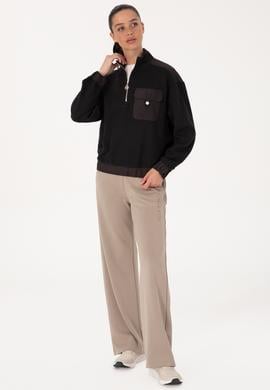 Kadın Siyah Sweatshirt - 50309452014