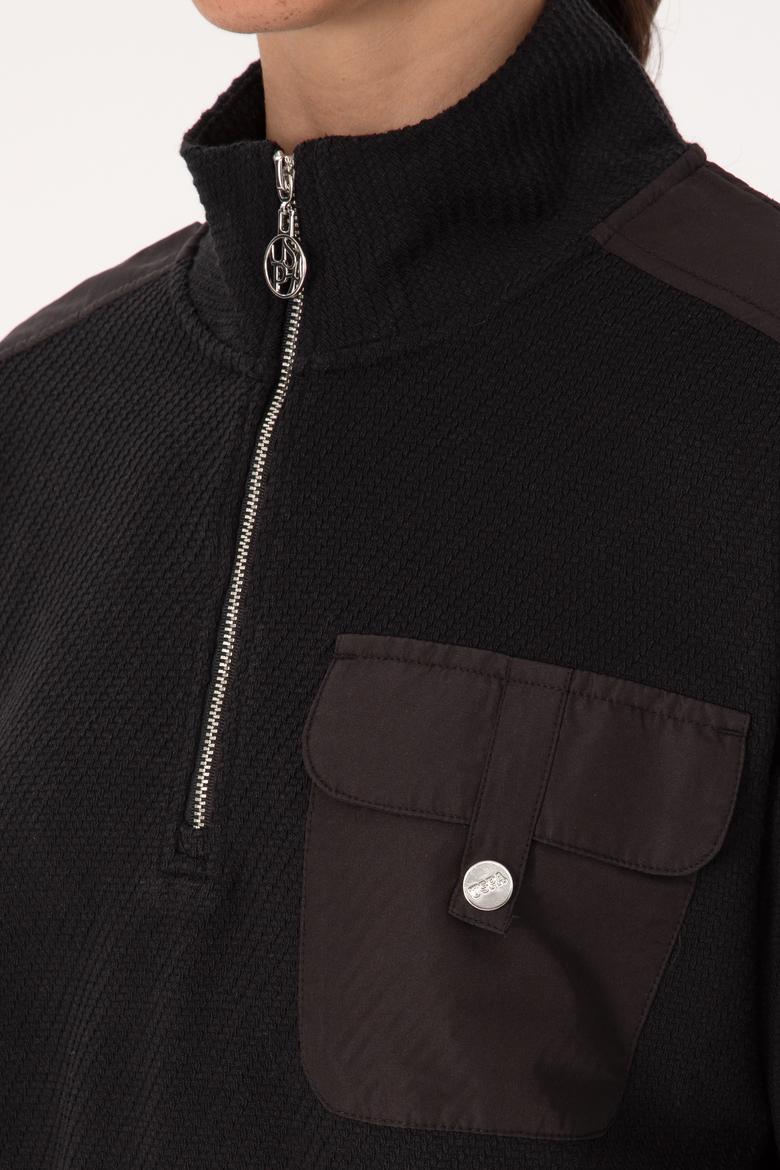 Kadın Siyah Sweatshirt - 50309452014