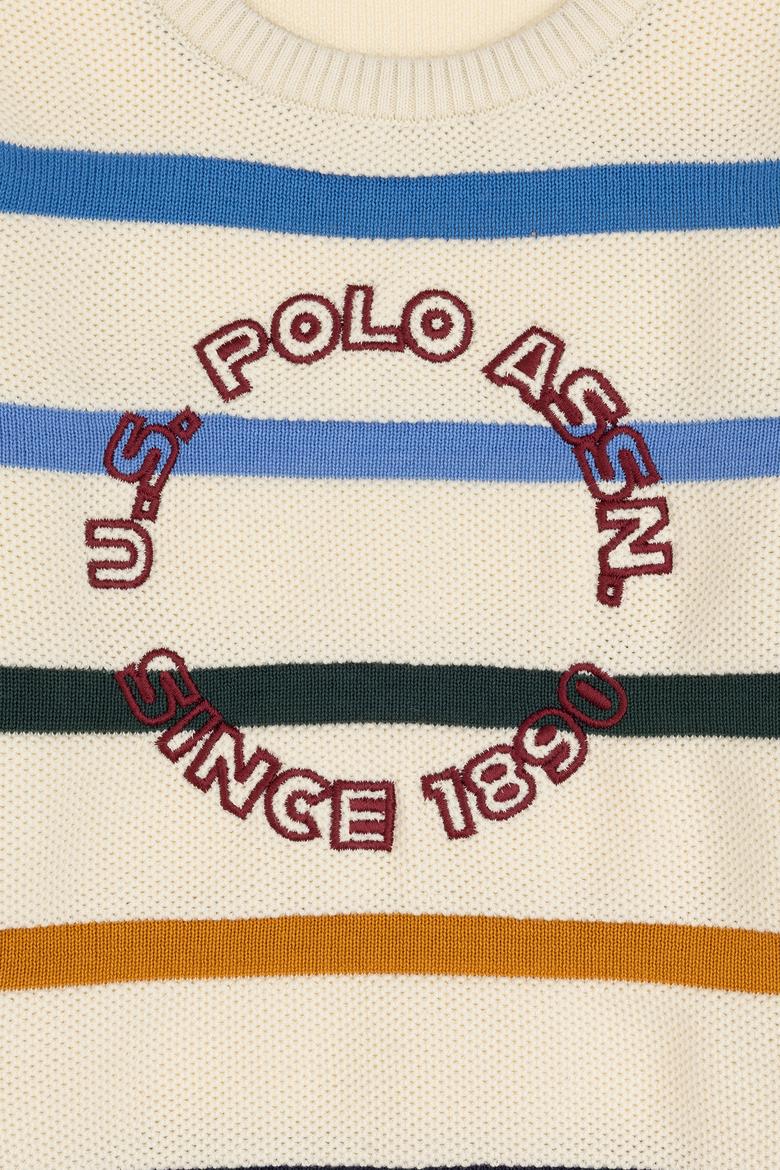 Erkek Çocuk Krem Bisiklet Yaka Kazak - 50311062009