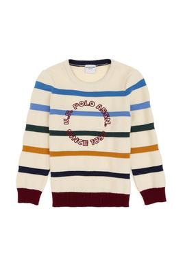 Erkek Çocuk Krem Bisiklet Yaka Kazak - 50311062009