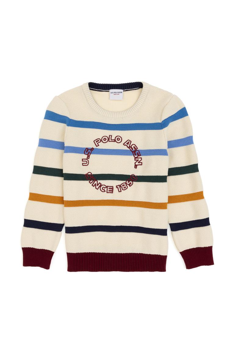 Erkek Çocuk Krem Bisiklet Yaka Kazak - 50311062009