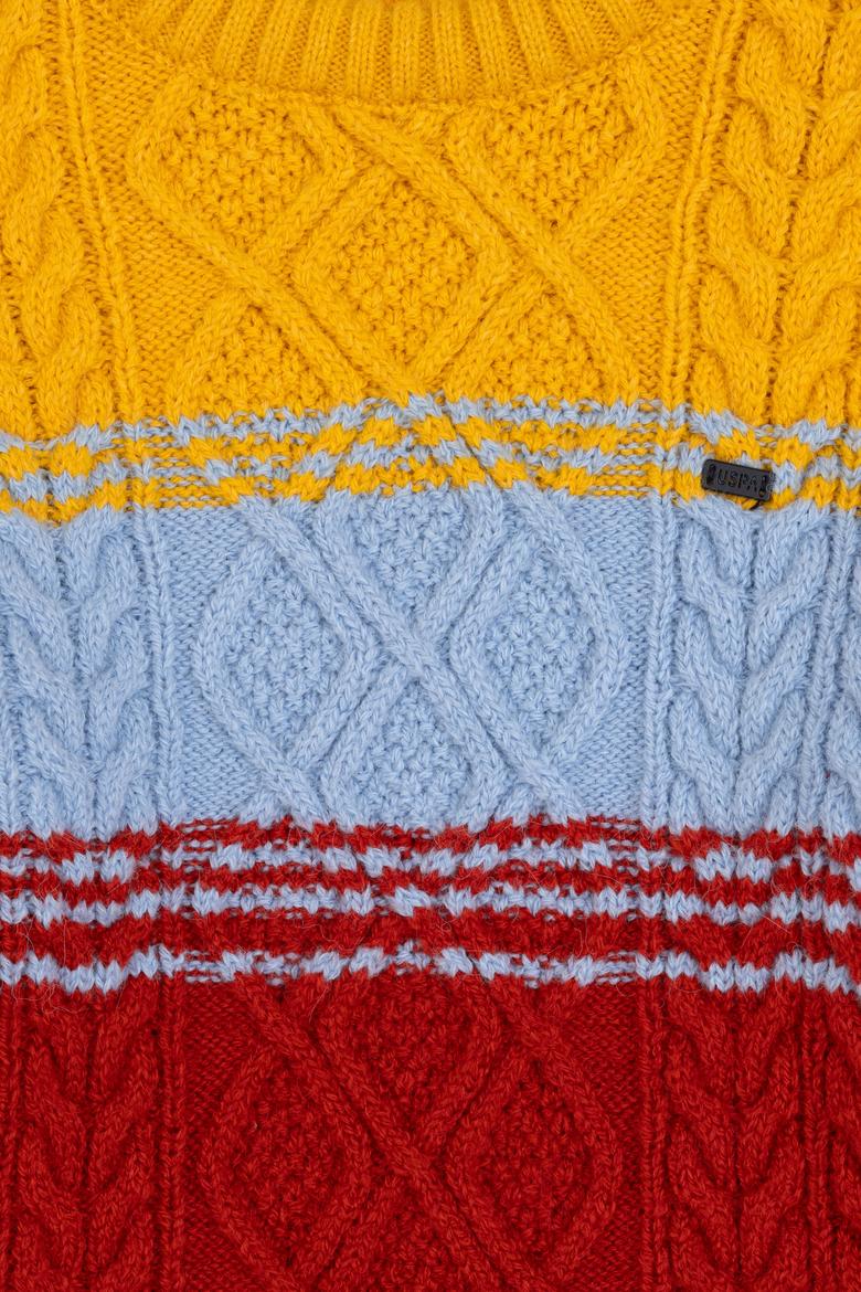 Erkek Çocuk Hardal Bisiklet Yaka Kazak - 50311108002