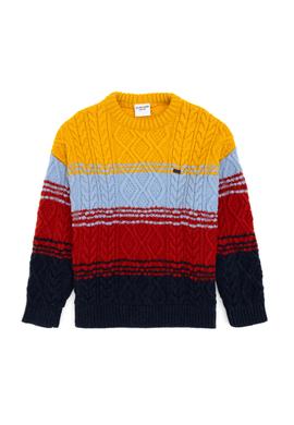 Erkek Çocuk Hardal Bisiklet Yaka Kazak - 50311108002