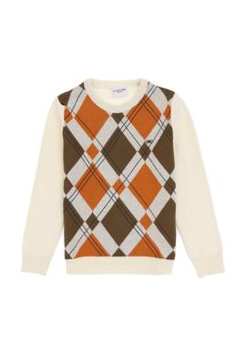 Erkek Çocuk Krem Bisiklet Yaka Kazak - 50311143011