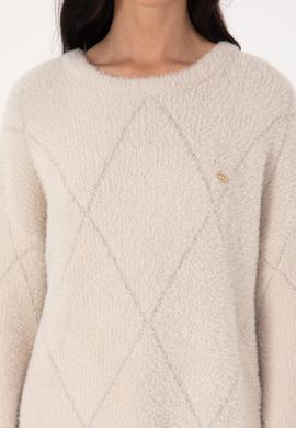 Kadın Taş Bisiklet Yaka Kazak - 50309677003