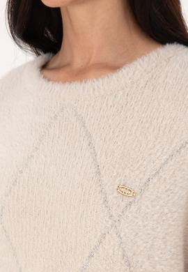 Kadın Taş Bisiklet Yaka Kazak - 50309677003