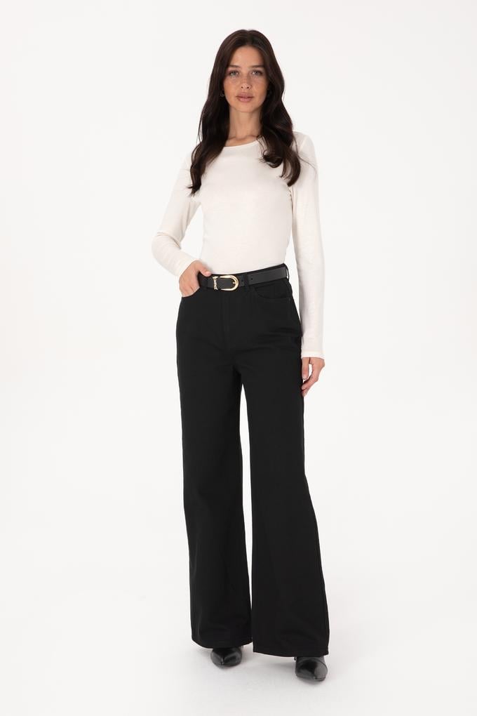 Kadın Siyah Jean Pantolon