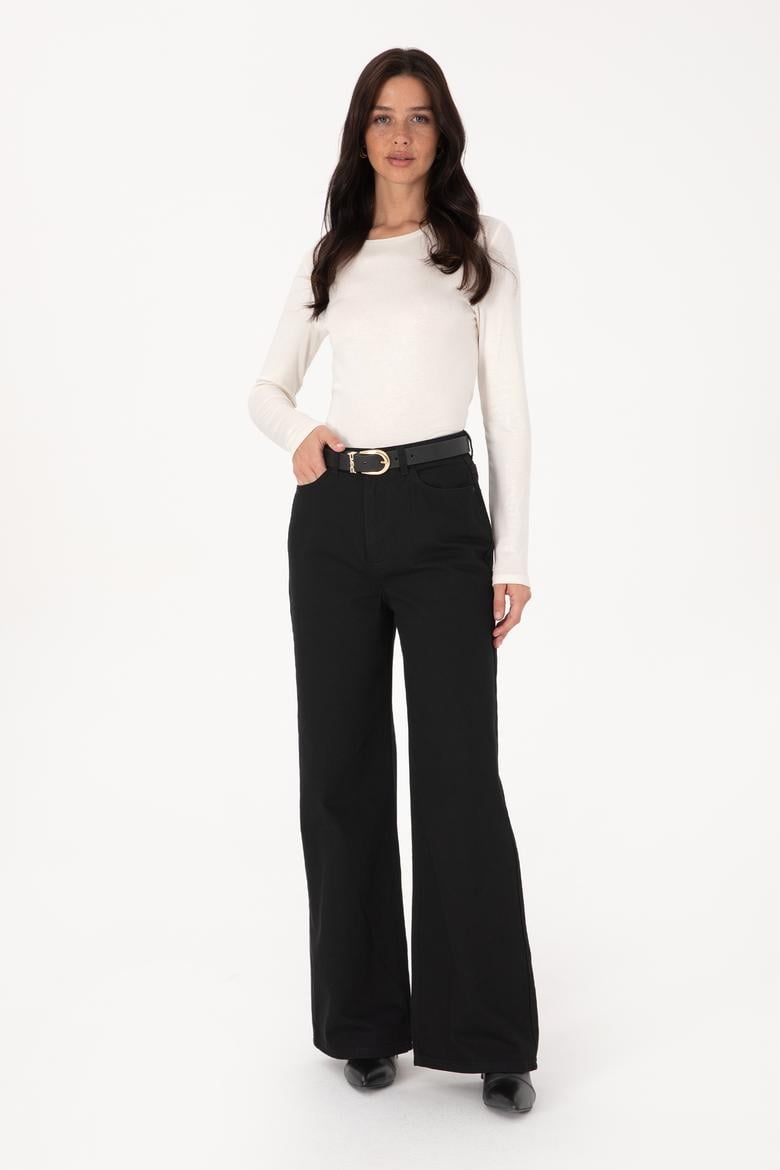 Kadın Siyah Jean Pantolon