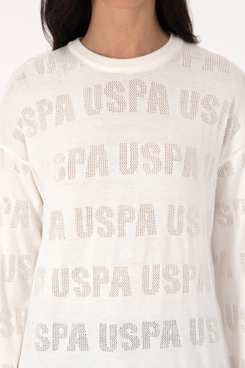 Kadın Krem Bisiklet Yaka Kazak - 50309651003