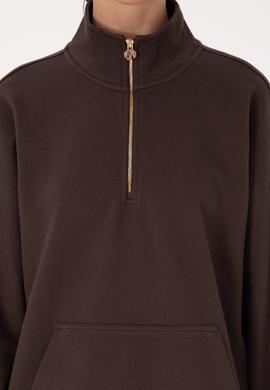 Kadın Koyu Kahverengi Sweatshirt - 50309075014