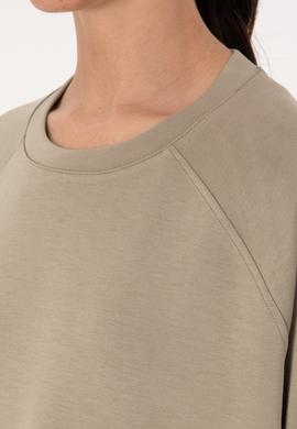 Kadın Açık Haki Sweatshirt - 50309098012