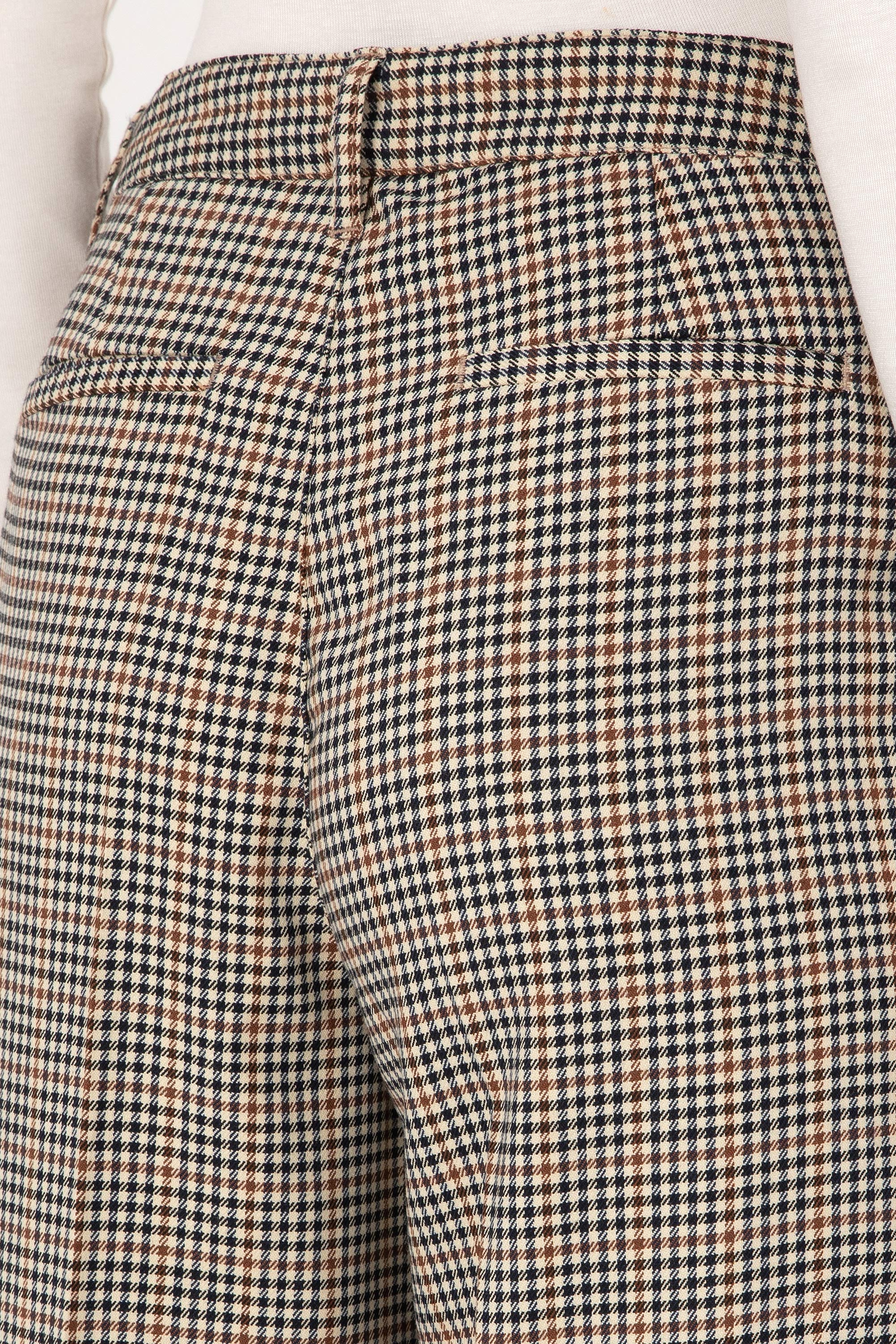 Kadın Kahverengi Loose Fit Kanvas Pantolon - Image 6