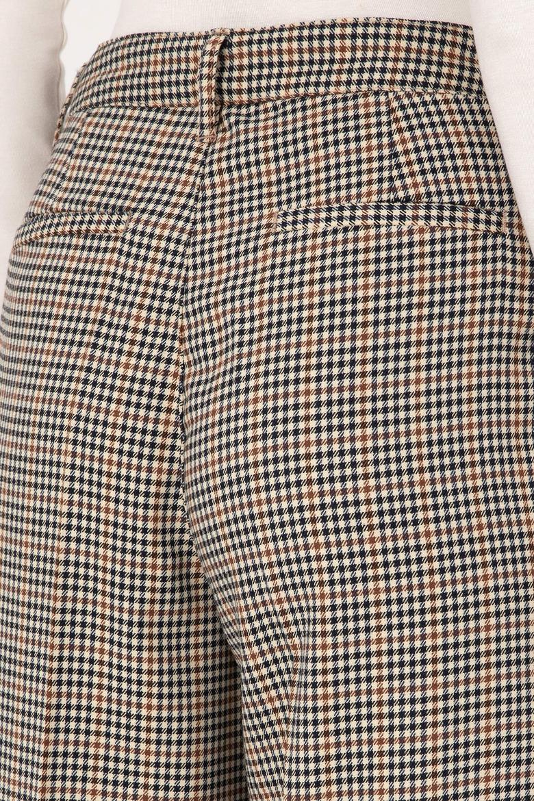 Kadın Kahverengi Kanvas Pantolon - 50315923002