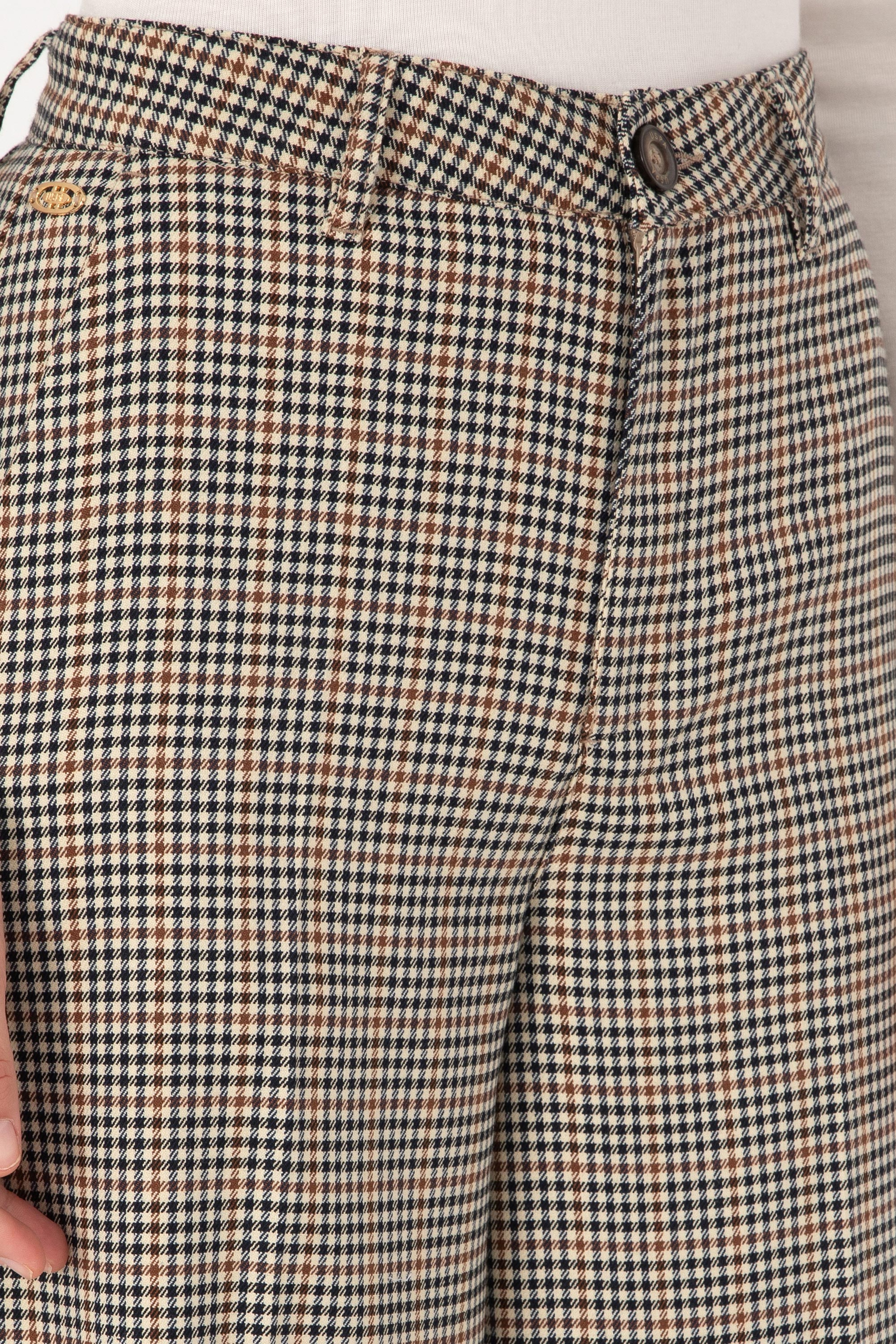 Kadın Kahverengi Loose Fit Kanvas Pantolon