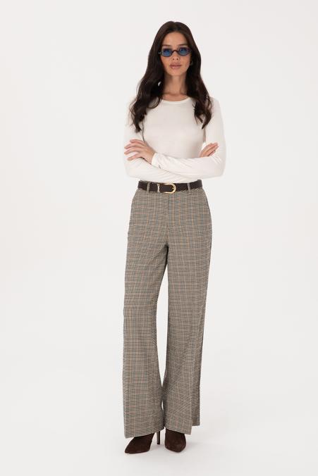 Kadın Kahverengi Kanvas Pantolon