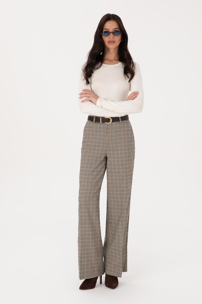 Kadın Kahverengi Kanvas Pantolon