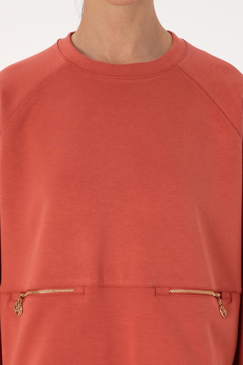 Kadın Gül Kurusu Sweatshirt - 50309098020