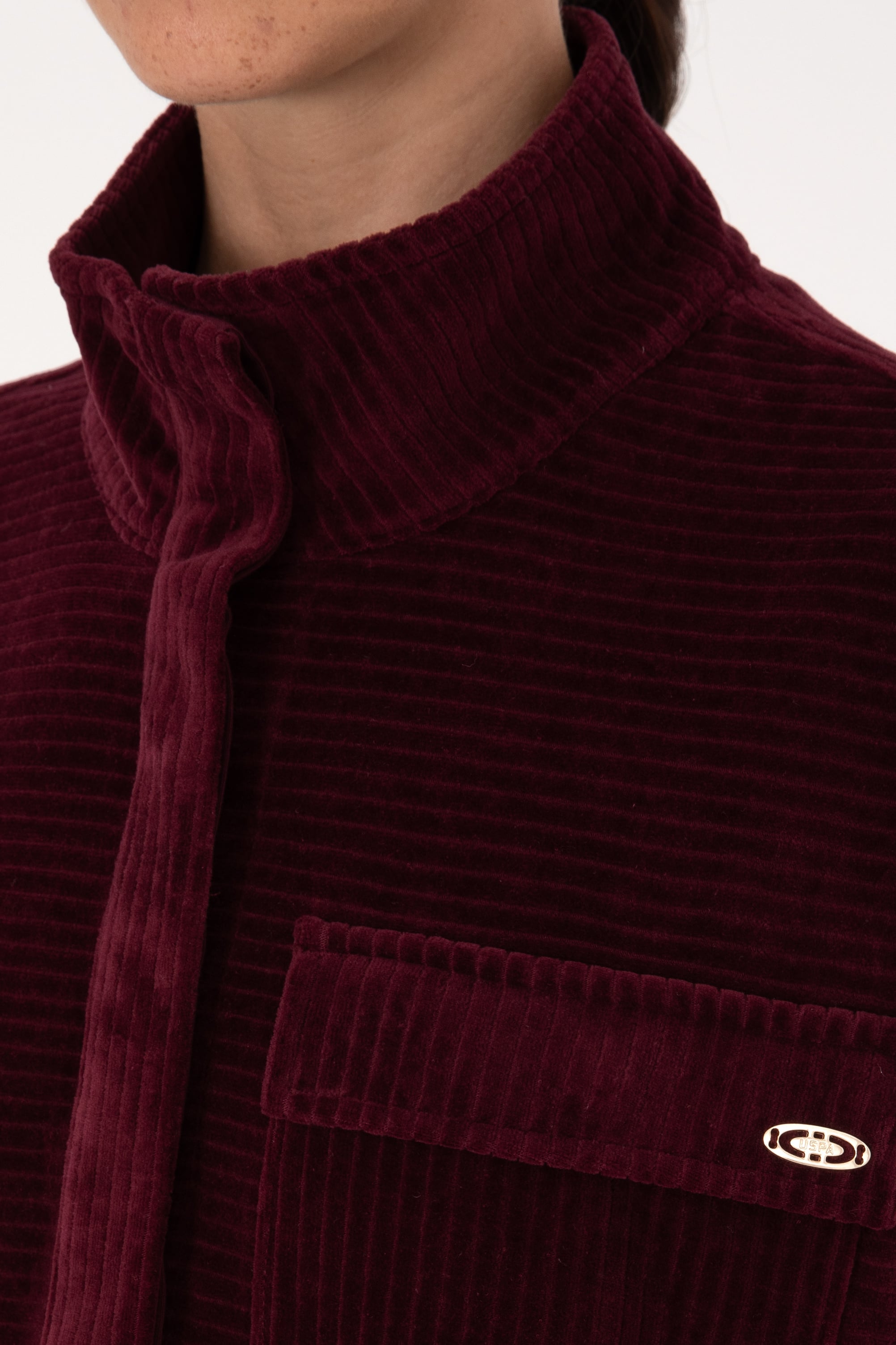 Kadın Bordo Sweatshirt - Image 7