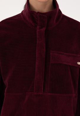 Kadın Bordo Sweatshirt - 50309459005