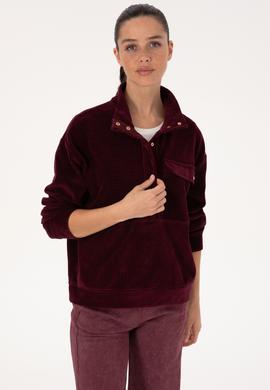 Kadın Bordo Sweatshirt - 50309459005