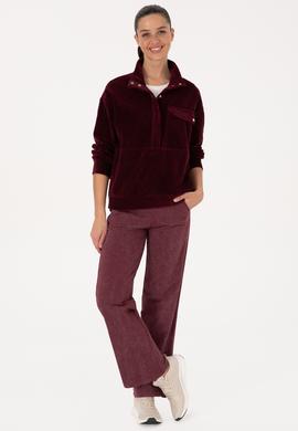 Kadın Bordo Sweatshirt - 50309459005
