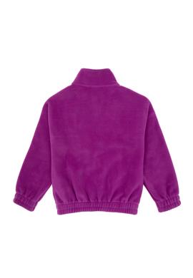 Kız Çocuk Menekşe Fermuarlı Polar Sweatshirt - 50318001012