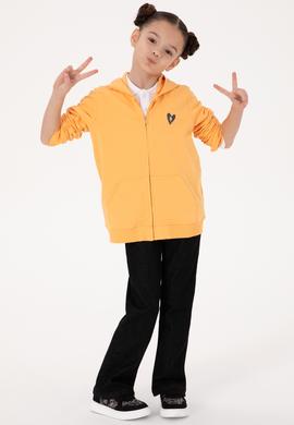 Kız Çocuk Mango Kapüşonlu Fermuarlı Sweatshirt - 50316873033