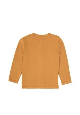 Kız Çocuk Camel Düğmeli Bisiklet Yaka Triko Hırka - 50316292001