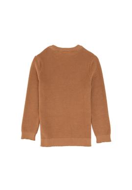 Kız Çocuk Camel Bisiklet Yaka Basic Kazak - 50316842009