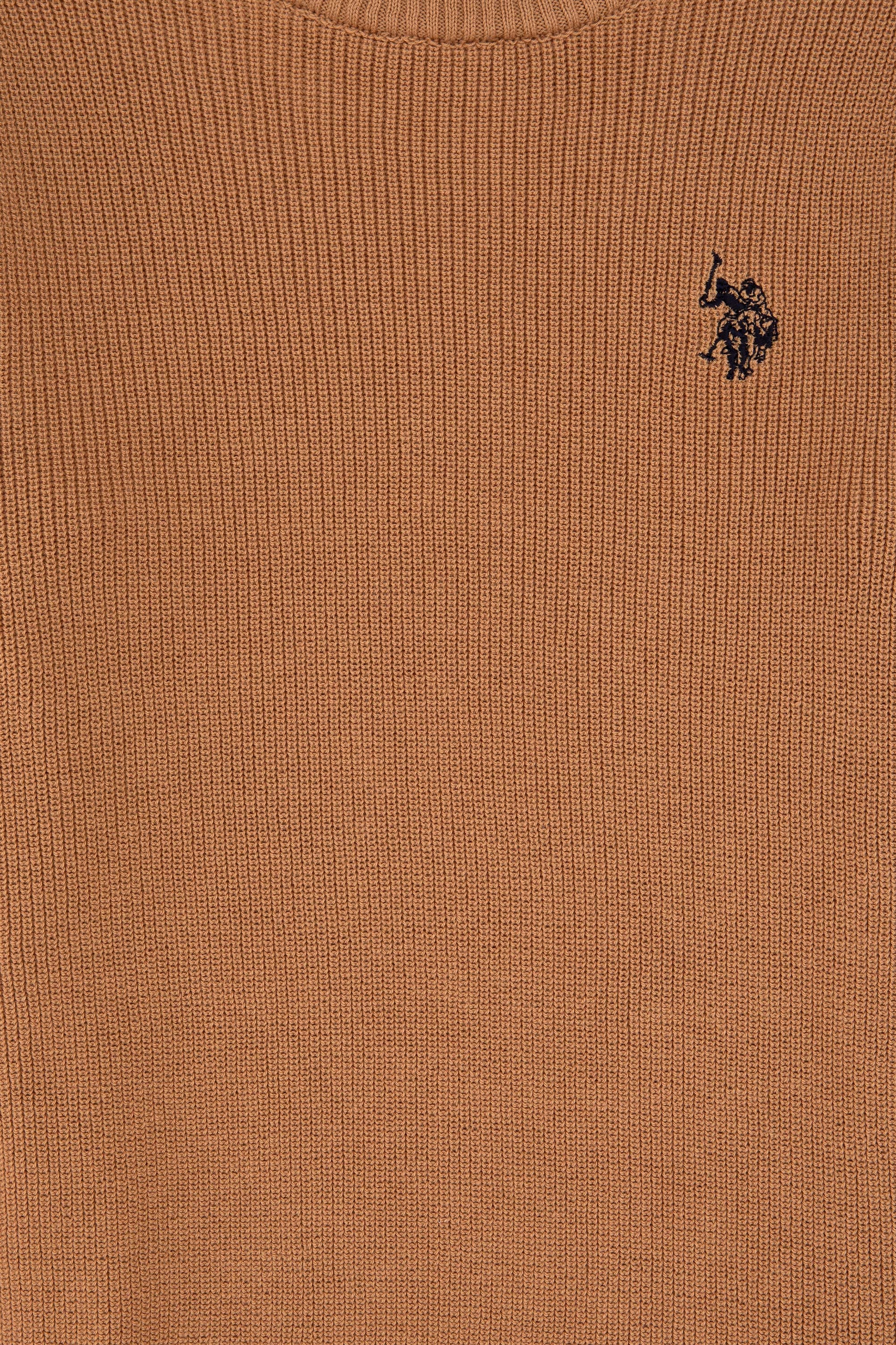 Kız Çocuk Camel Bisiklet Yaka Basic Kazak - Image 5