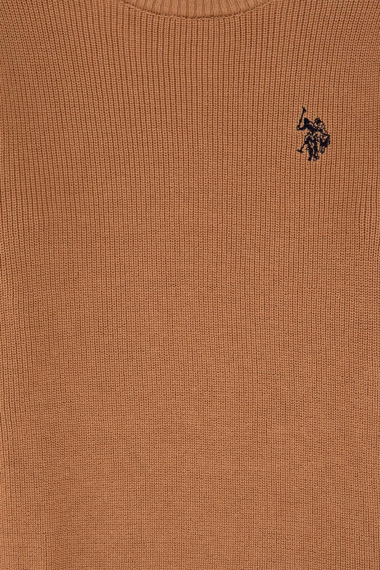 Kız Çocuk Camel Bisiklet Yaka Basic Kazak - 50316842009