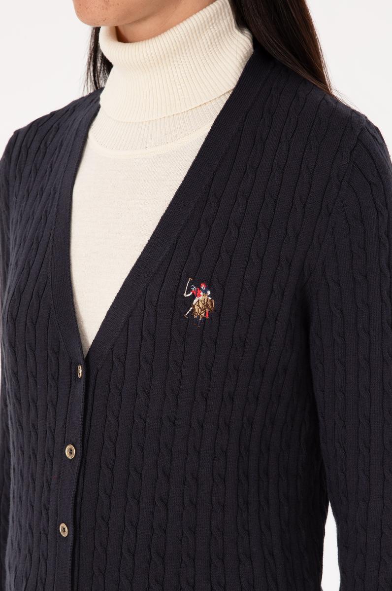 Kadın Lacivert Basic Triko Hırka