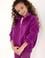 Kız Çocuk Menekşe Fermuarlı Polar Sweatshirt