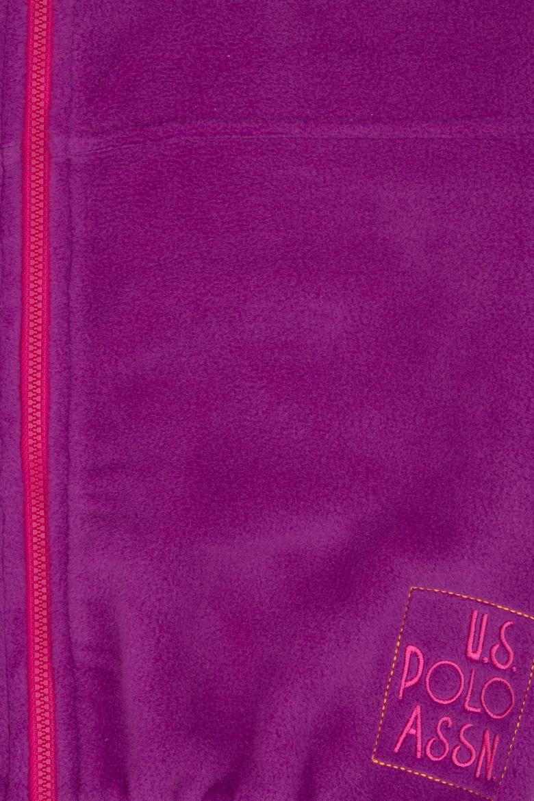 Kız Çocuk Menekşe Fermuarlı Polar Sweatshirt - 50318001012