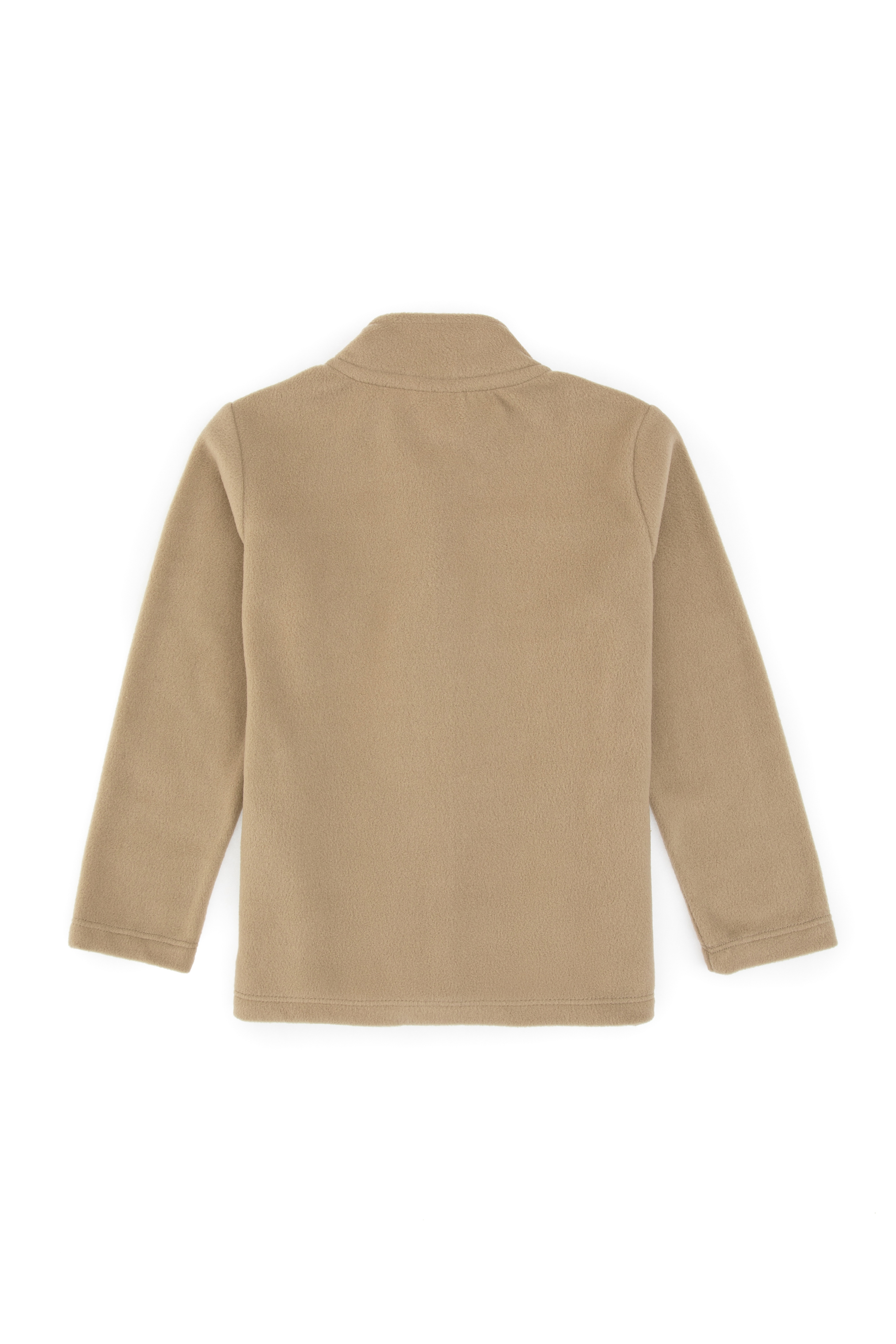 Kız Çocuk Açık Haki Fermuarlı Polor Sweatshirt